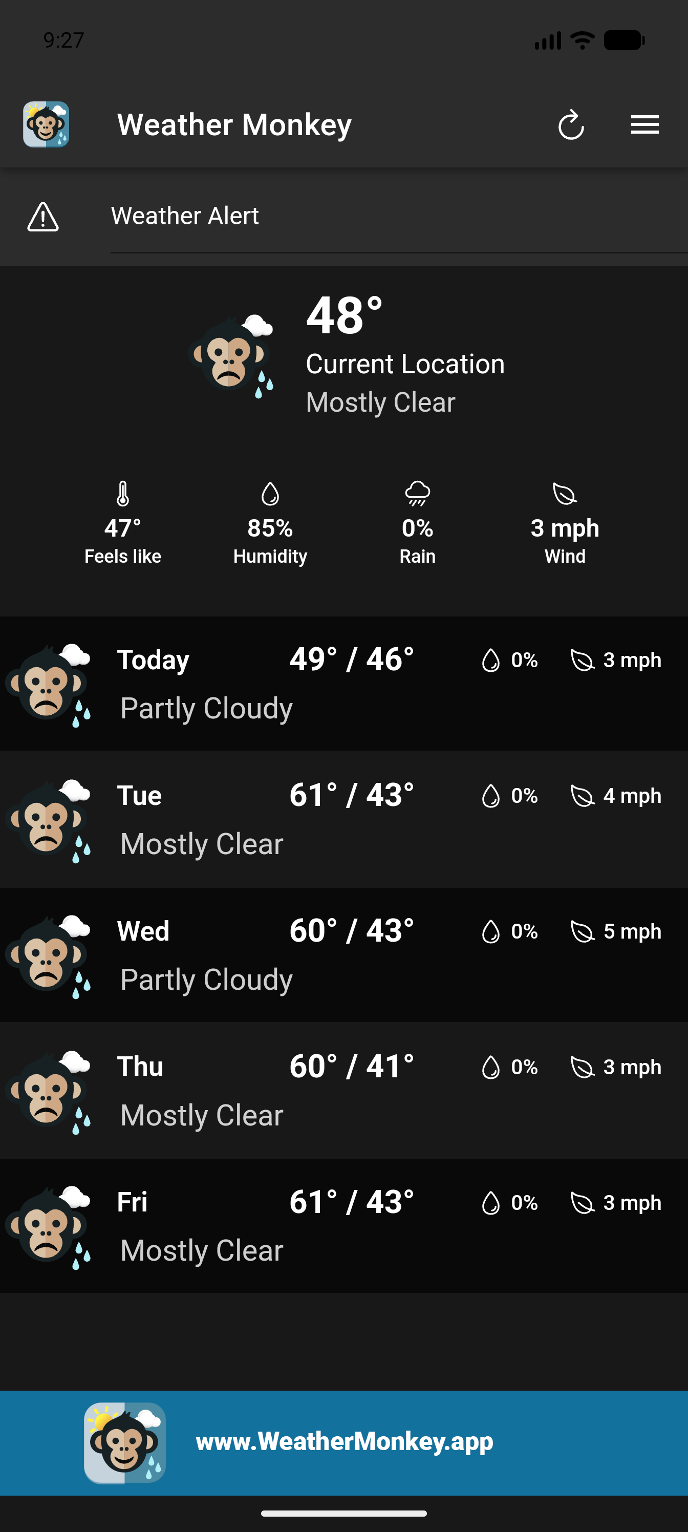 Weather Monkey Screenshot 1
